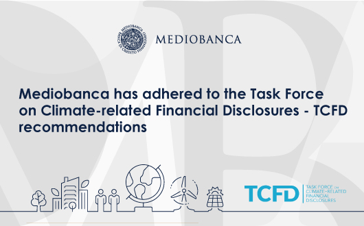 Image for Mediobanca becomes supporter of task force on climate-related financial disclosures recommendations 